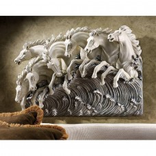 Wild Horse Horses Mustang Stallion Wall Hanging Art Statue Equestrian Home Decor   292586565707